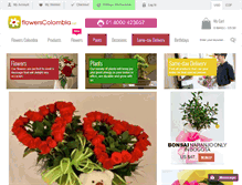 Tablet Screenshot of flowerscolombia.net